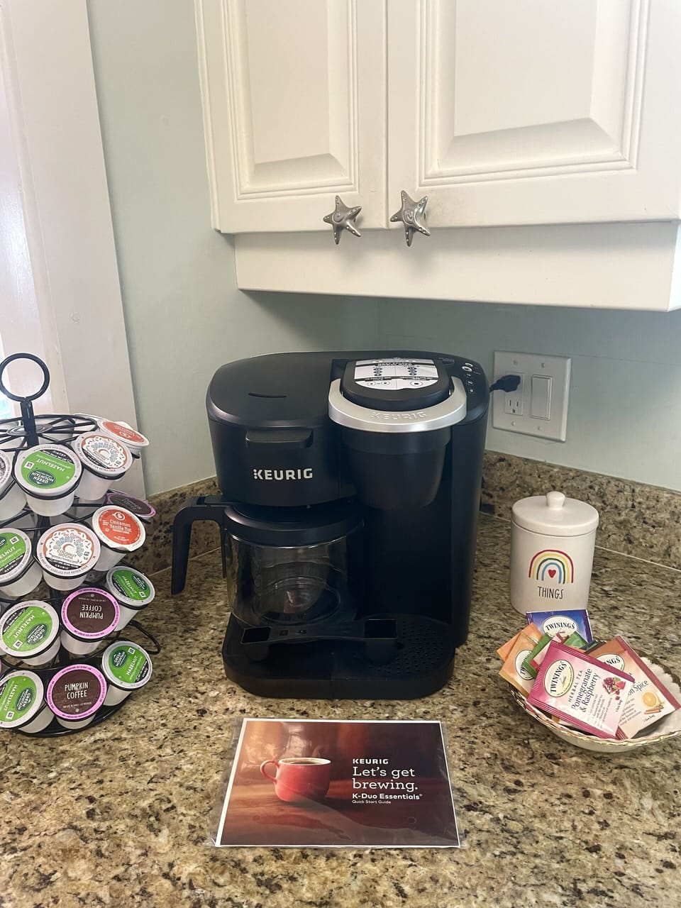 Coffee and tea corner ! Keurig duo coffee machine :)