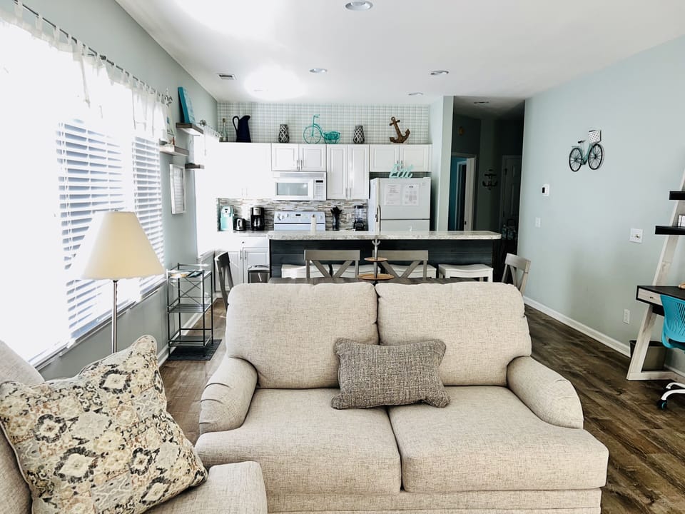 Love seat in living room
