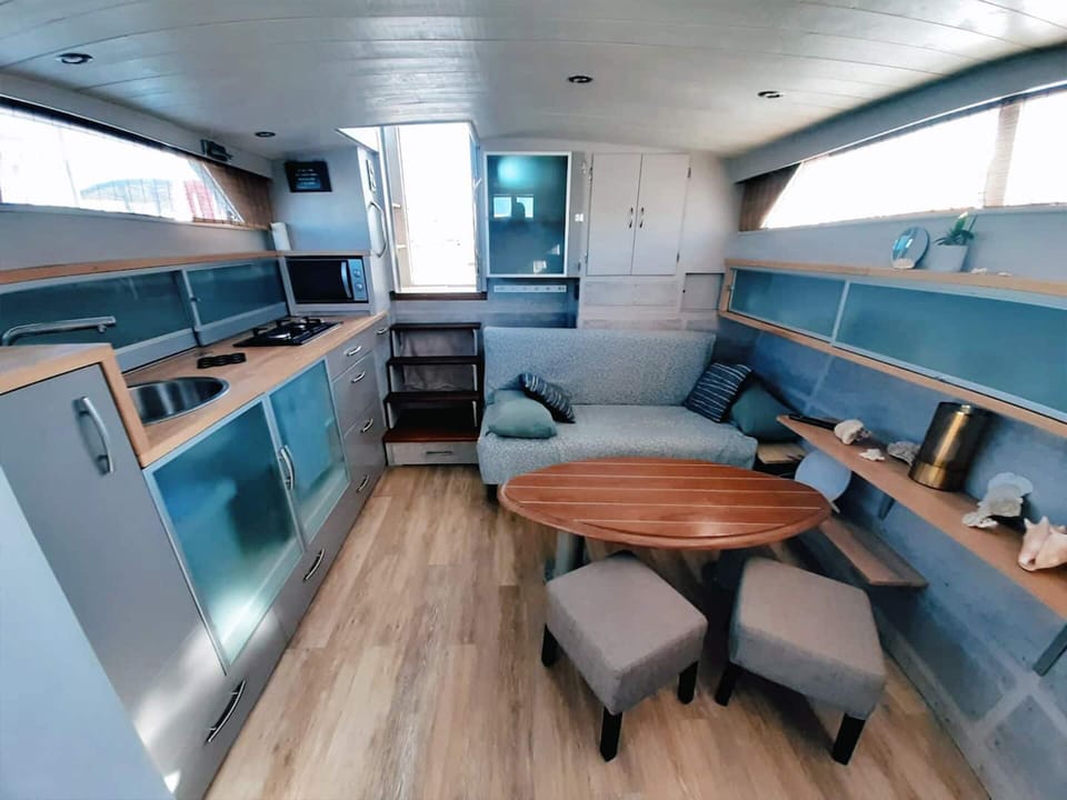 Vue intérieure du bateau
