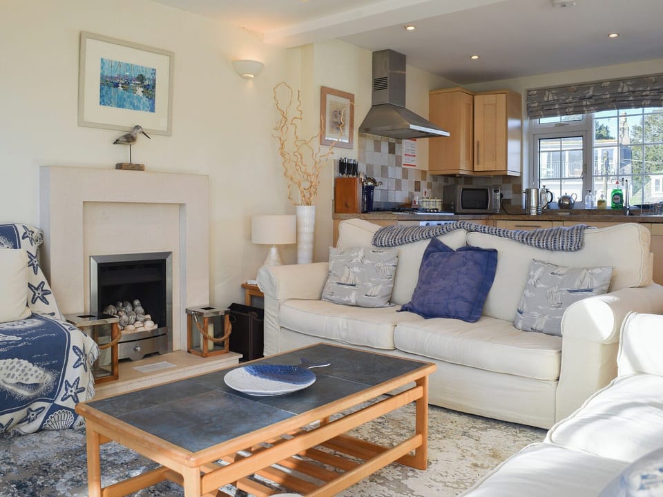 Spacious open plan living area | Upper Sheldon House, Salcombe