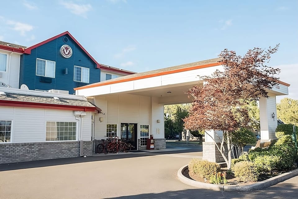 Arrive with ease under the covered entrance and ample parking.