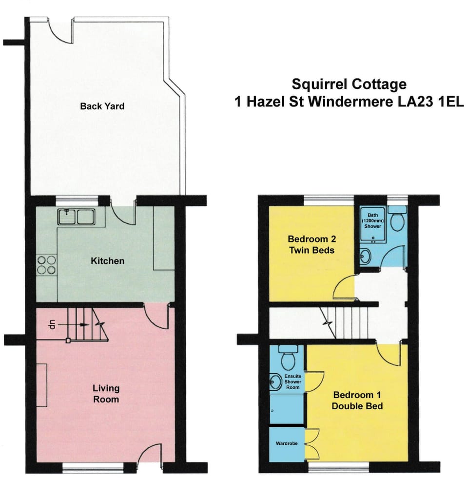 Floor plan | Squirrel Cottage, Windermere