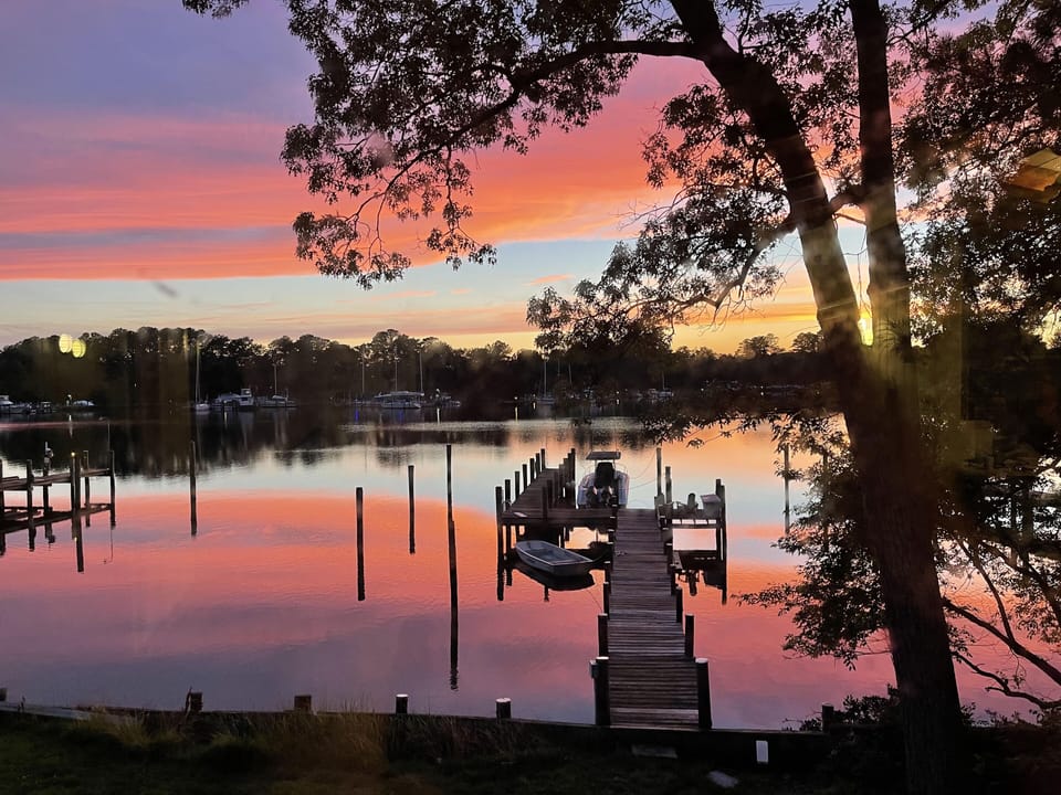 Amazing sunsets from inside the home with panoramic windows!
