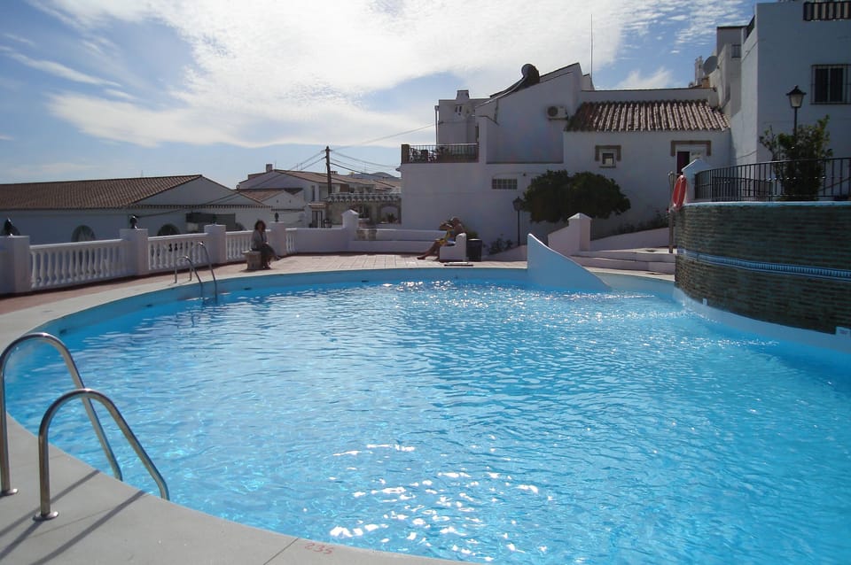 Award winning pool, rarely very busy, just a short walk from the house.