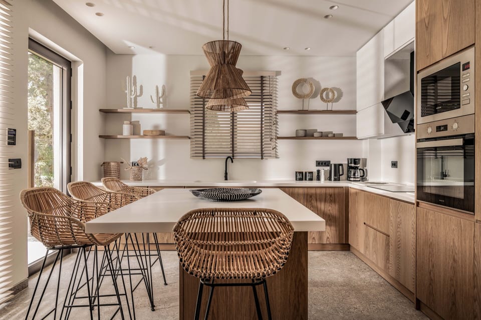 The bespoke kitchen is perfect for rustling up a feast.