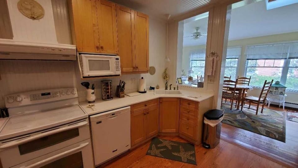 kitchen with sunroom off side