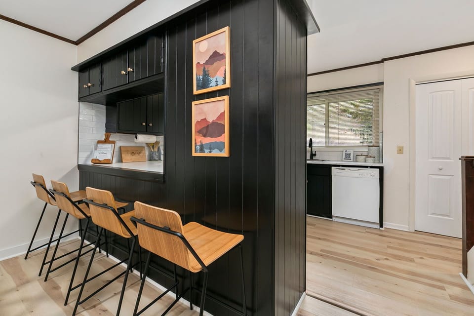 Open Kitchen with Barstools