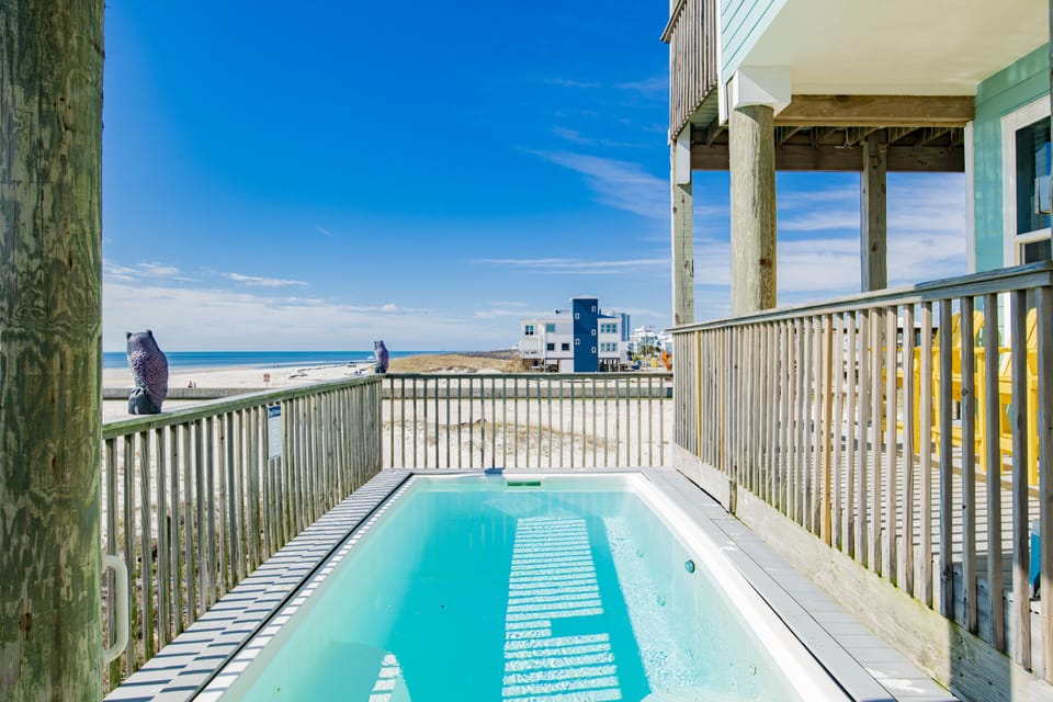 Featuring a private pool with views of the Gulf
