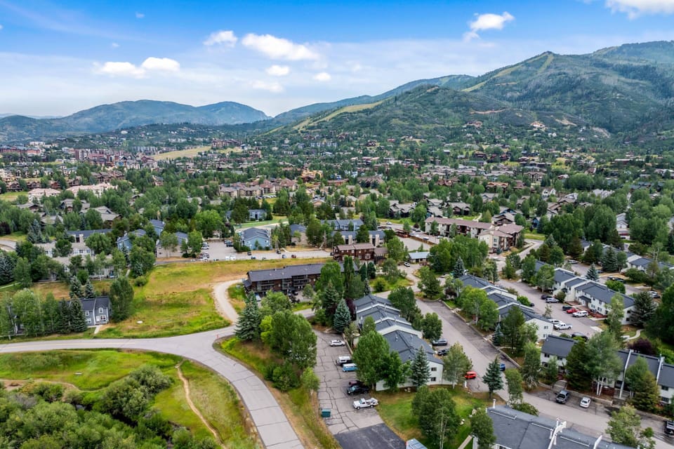 Where the valley floor meets the mountain peaks.