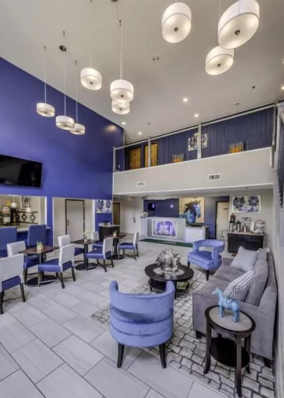 Unwind in a stylish lounge with plenty of seating.