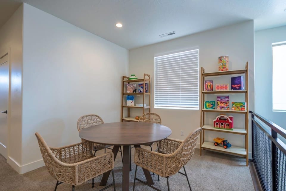 Game nook in upstairs living room