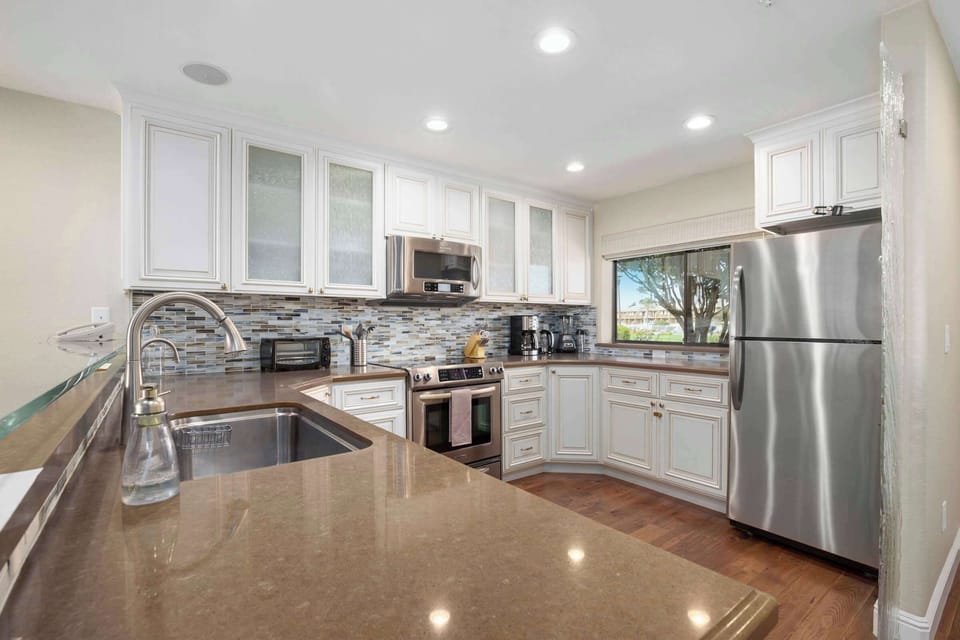 Kitchen with Drip Coffee Pot 