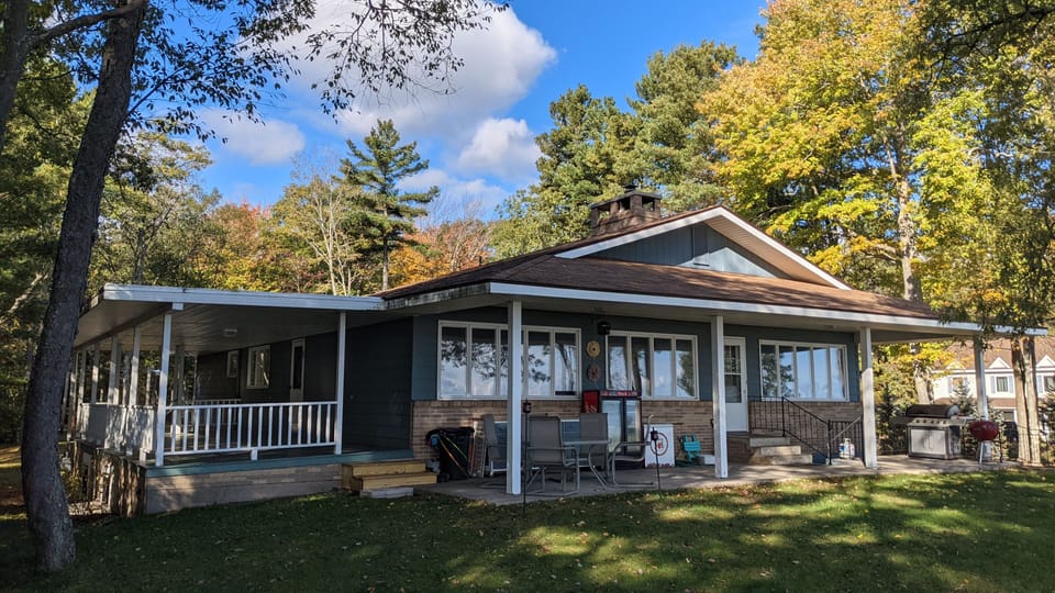 Front of the house (faces Lake Huron)