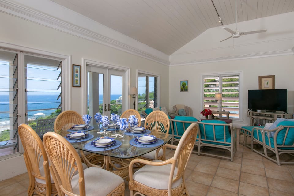 The dining room is a great space for family gatherings.