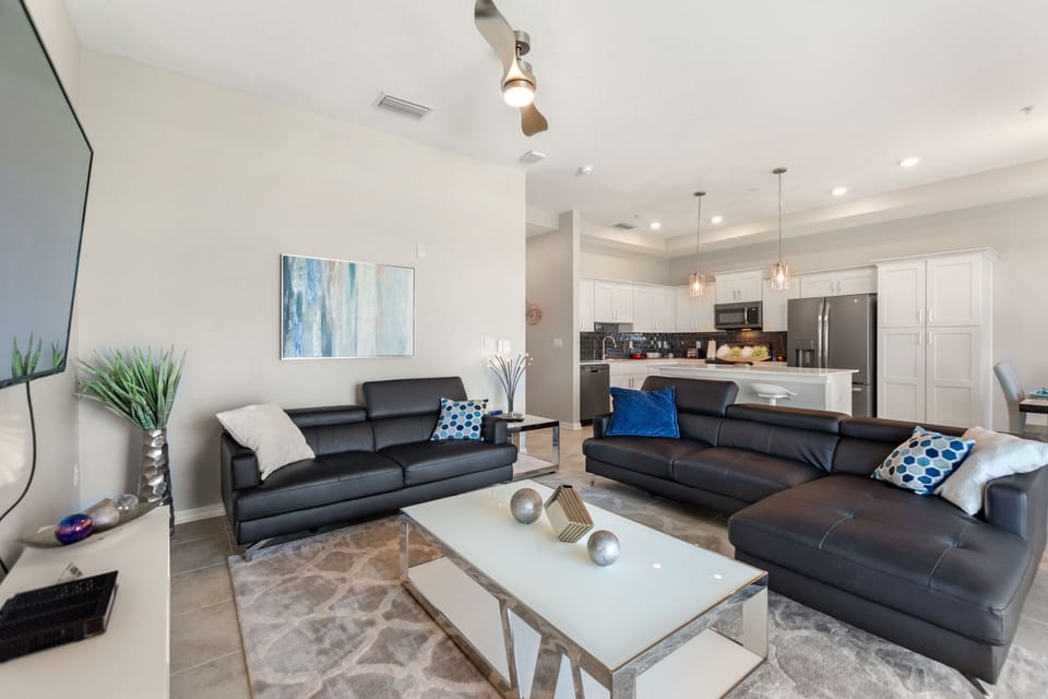A comfy, well-designed living space for unwinding.