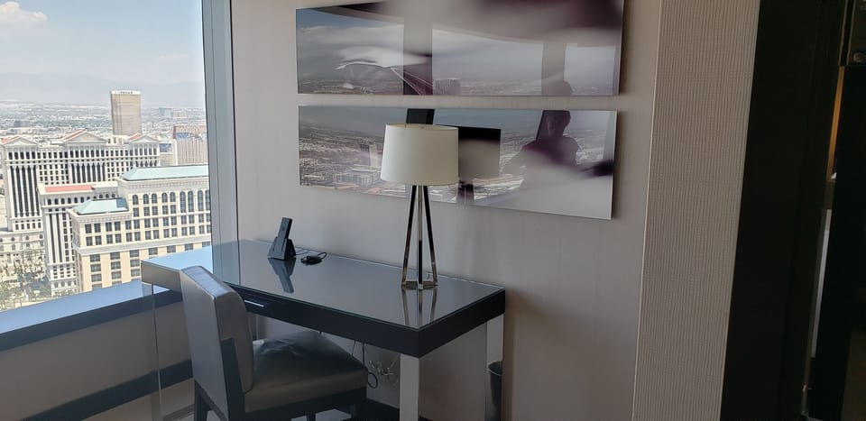 Desk to work from by the window