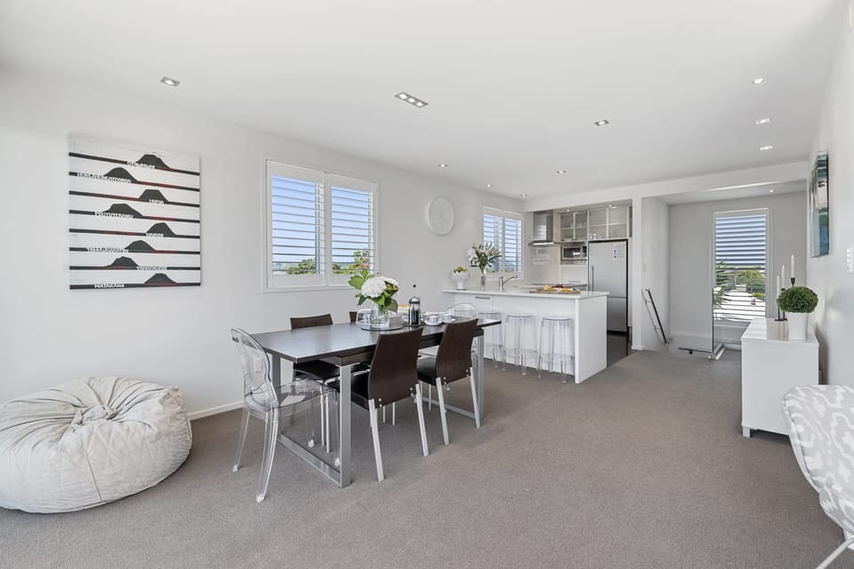 Dining and kitchen upstairs
