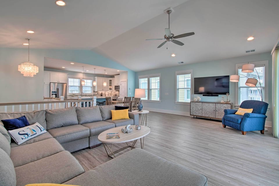 Kure Beach Vacation Rental | 4BR | 3.5BA | Elevator Access | 2,275 Sq Ft