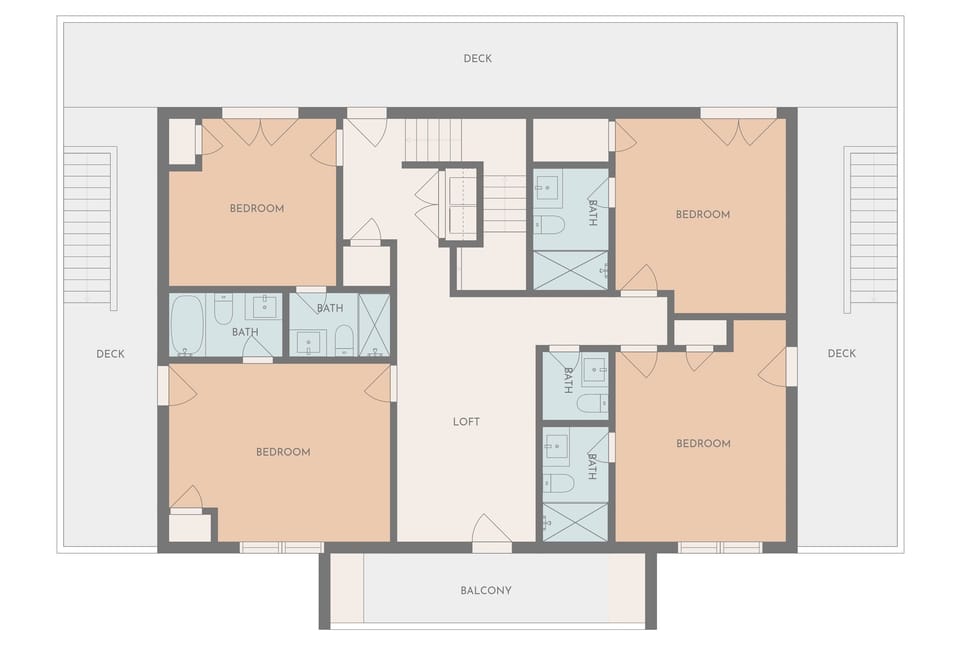 Top level floor plan