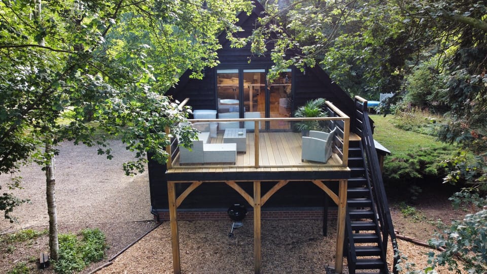 Aerial view of studio