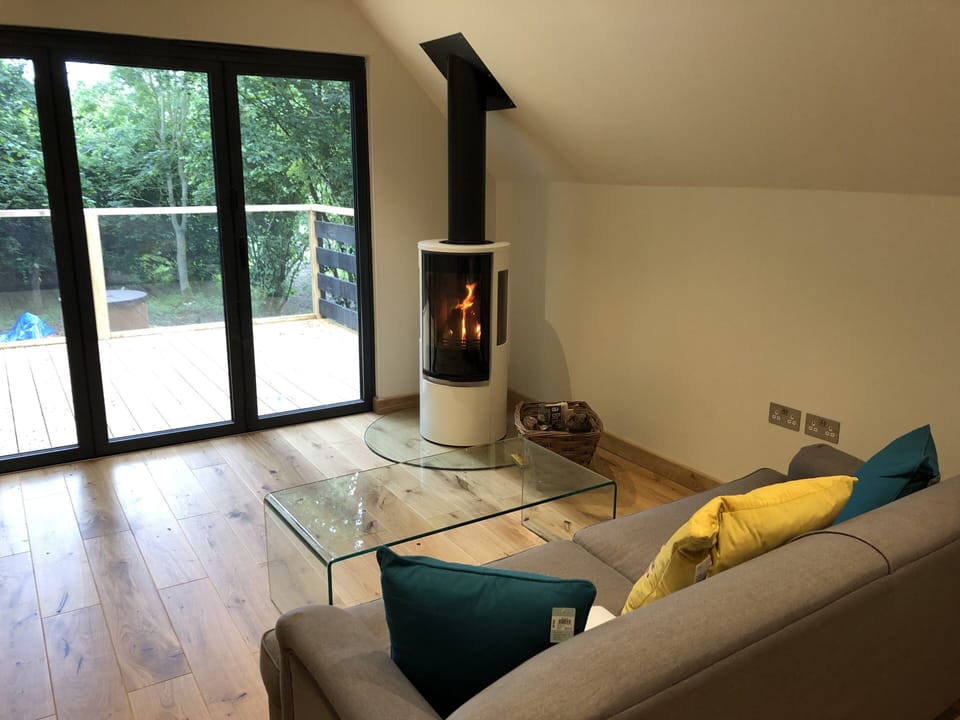 Lounge with fire