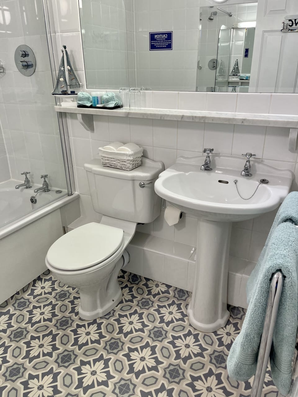 En-suite in Bedroom 2 (includes toilet, sink, shower/bath)