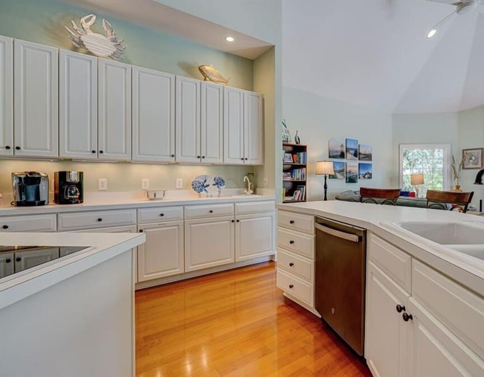 Kitchen with Original Wood Flooring