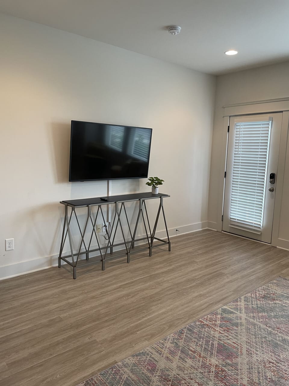 Living room and front door.  
