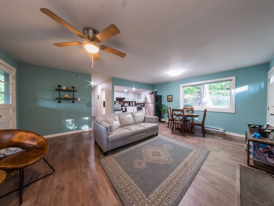 Enjoy cozy living spaces