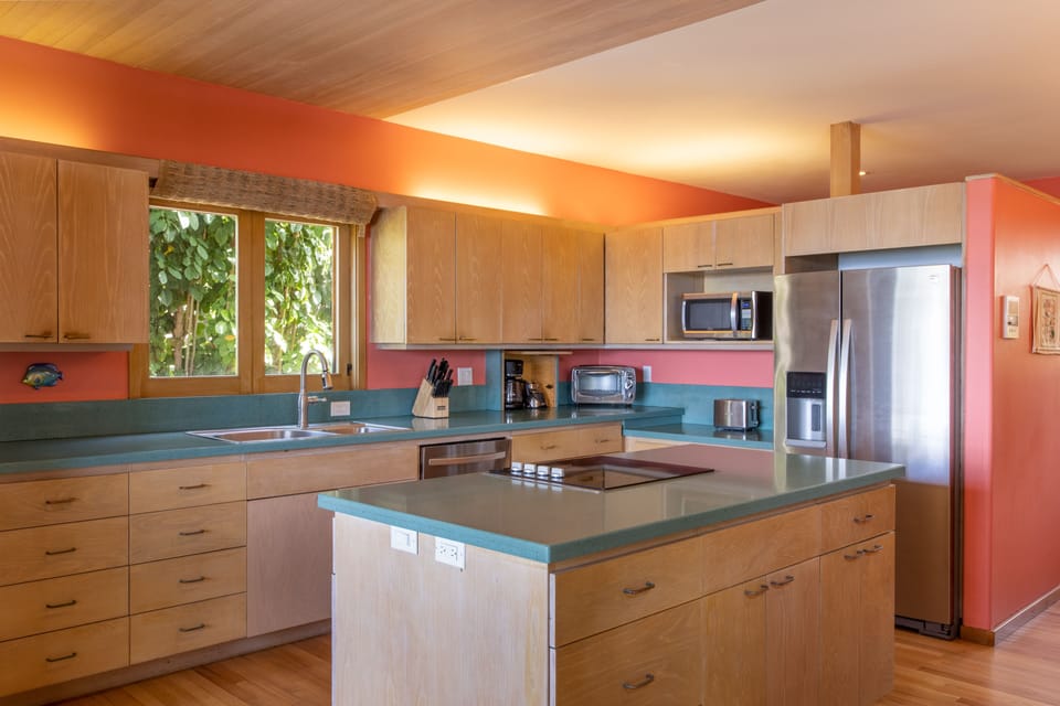Full-service and spacious kitchen.
