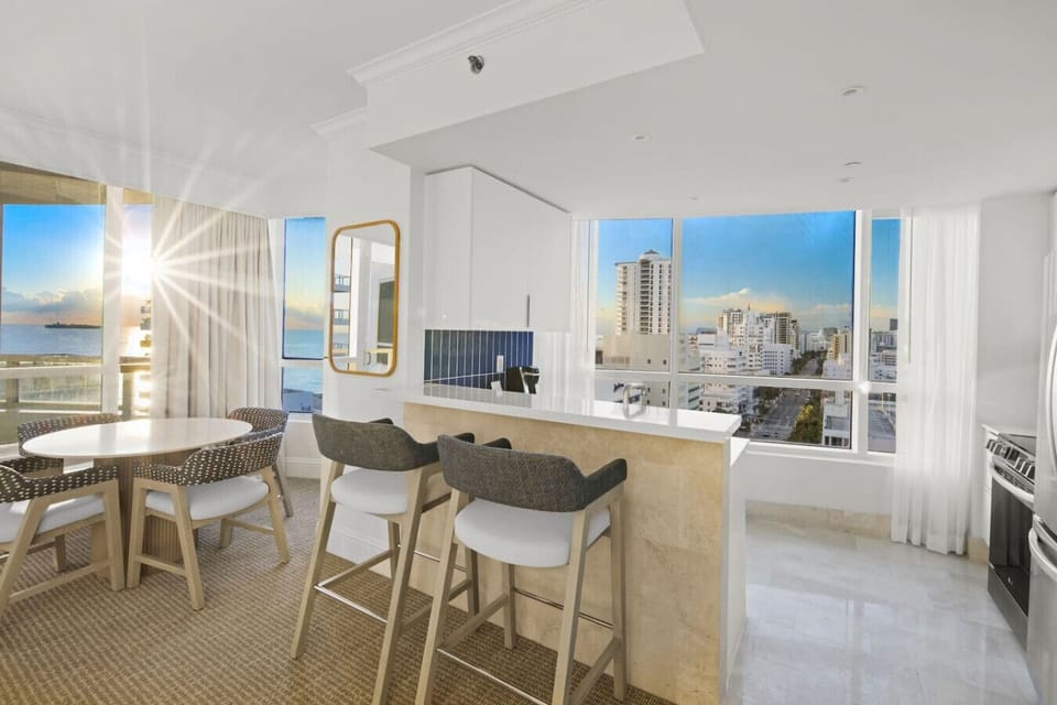 Unit was freshly renovated in 2023, with all new furnishings. There is a fully stocked breakfast bar with coffee and full kitchen so you can enjoy your morning coffee on the balcony and look at the waves.