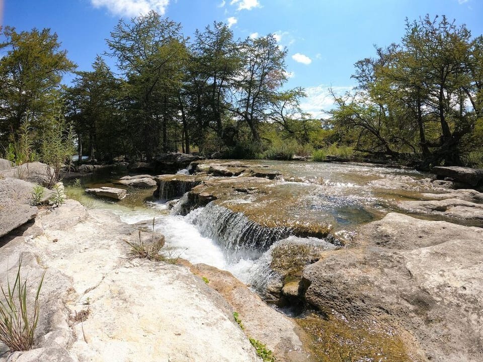 Waterfall at Guadalupe River access