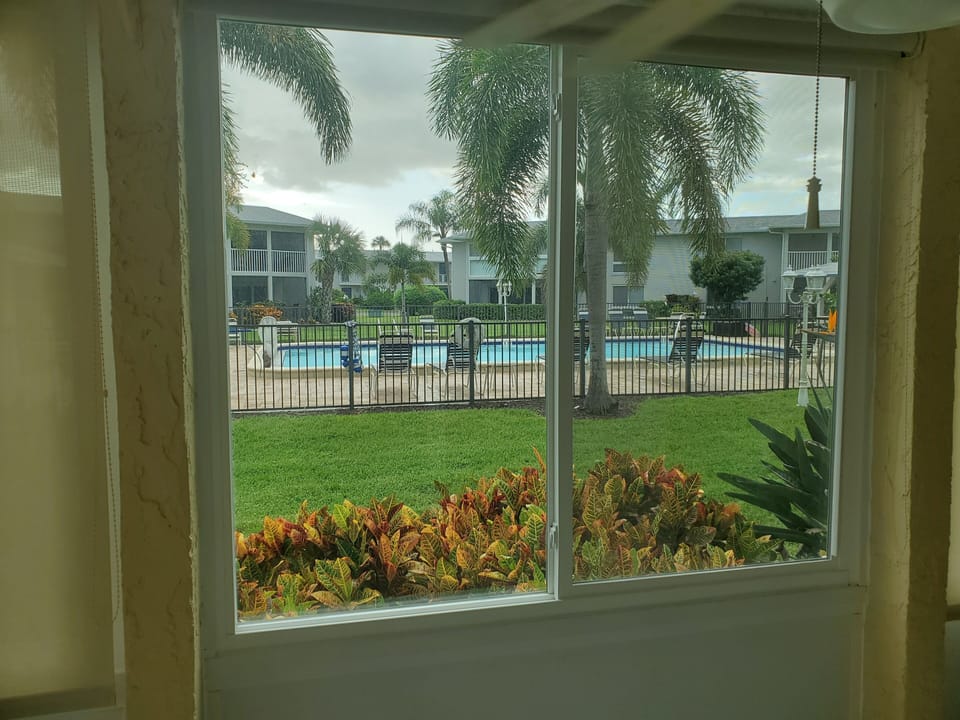 Pool just steps from lanai