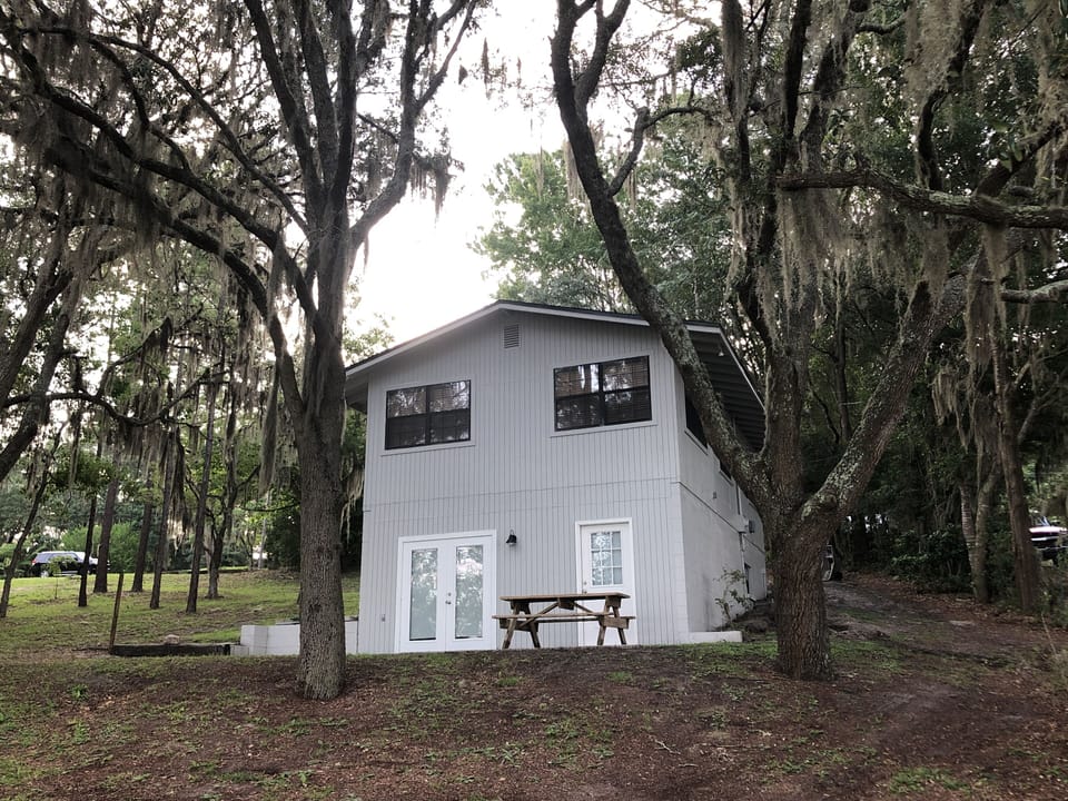Lakeside of the house 