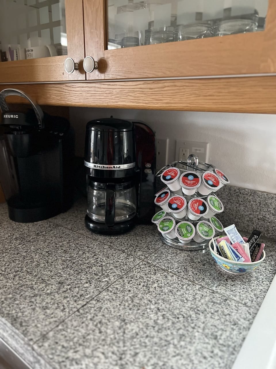 Coffee and tea 
Drop coffee 
Keurig
