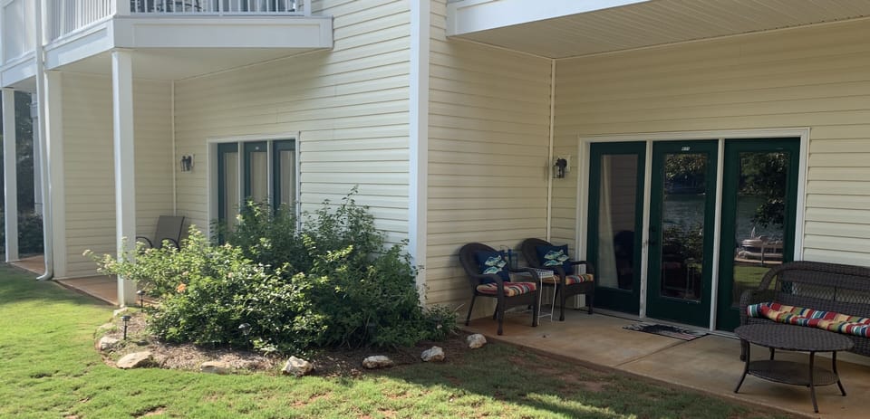 2 walk out patios