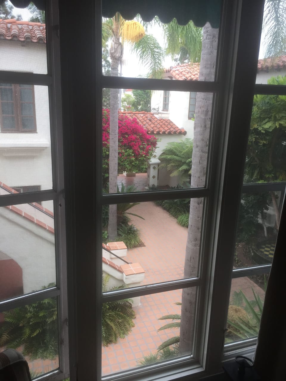 Charming courtyard view from the LR