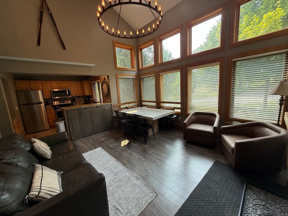 Upper Level Living / Dining and Kitchen.  Enclosed loft (most units are open)