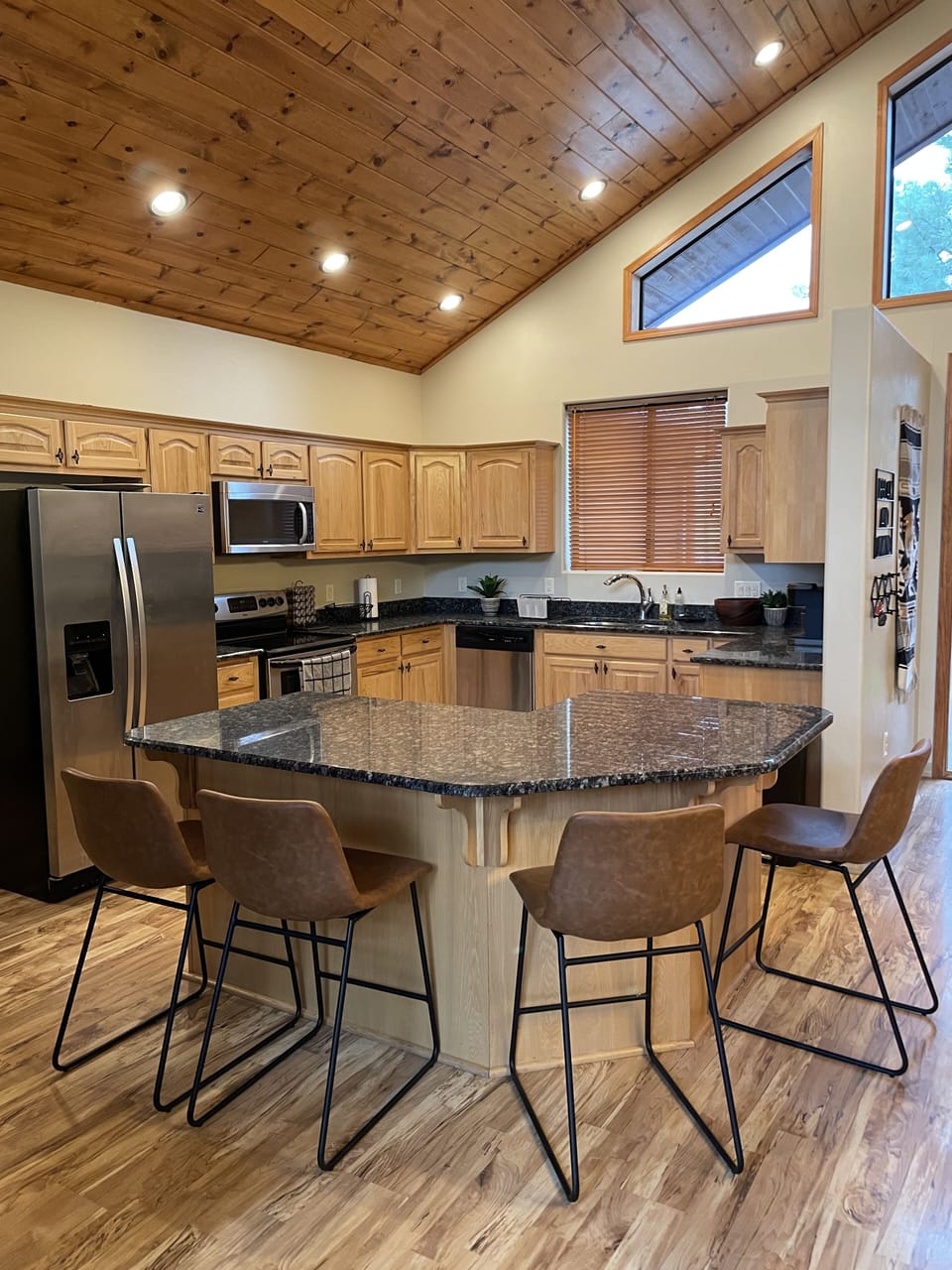Well-stocked kitchen with spices, Instant Pot, and more! Spacious island!