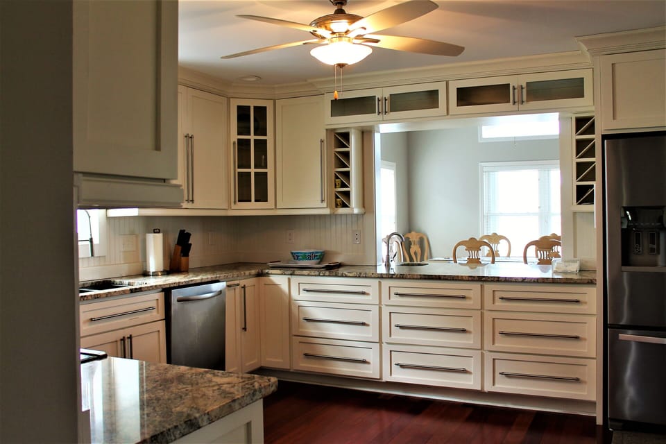 Kitchen pass through to dining and porch