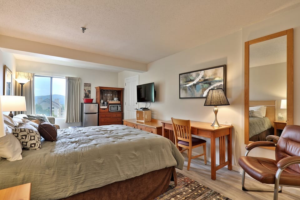 Welcome to our hotel-room style condo at Mountain Green.