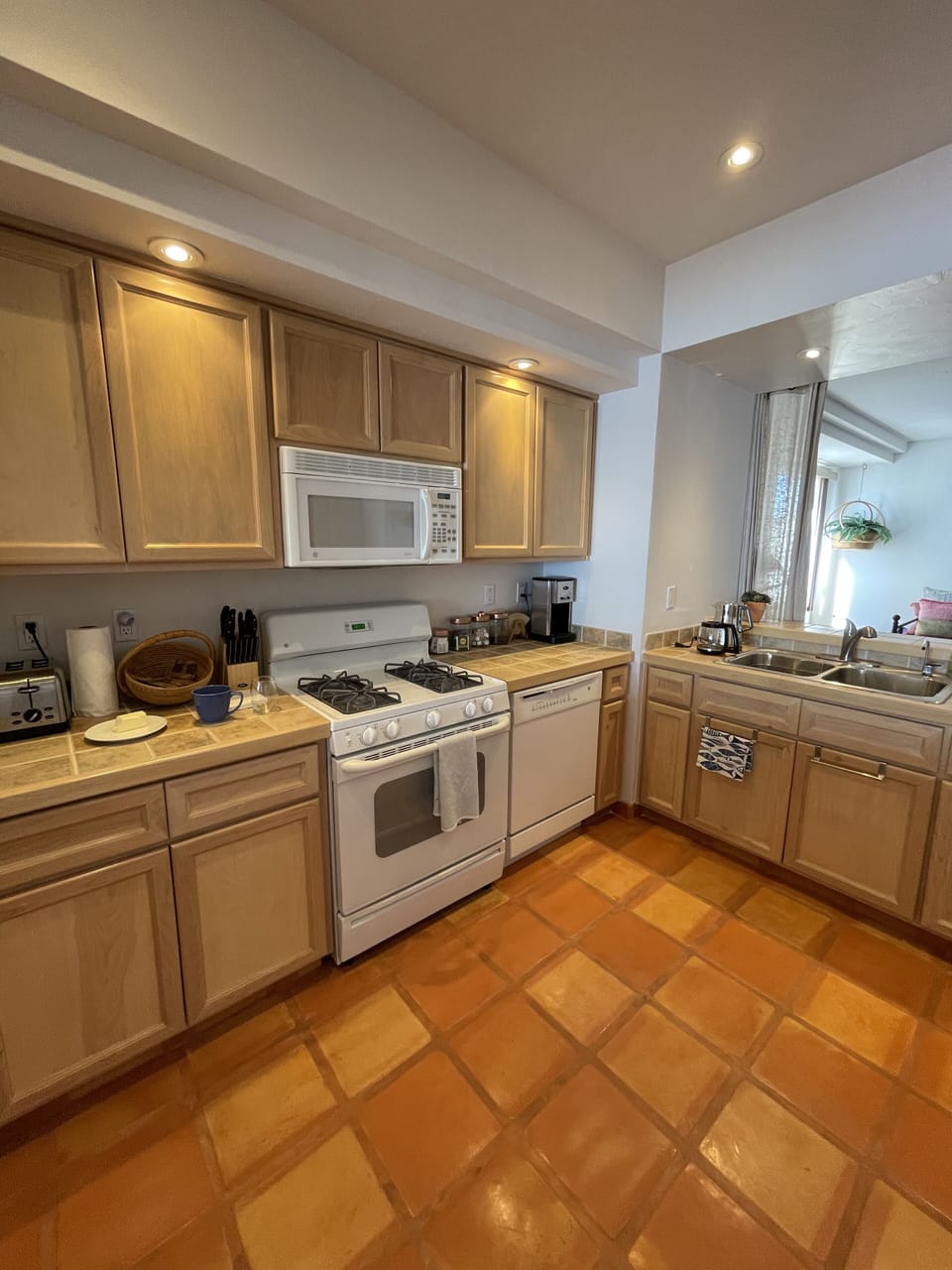 Fully-appointed and spacious kitchen