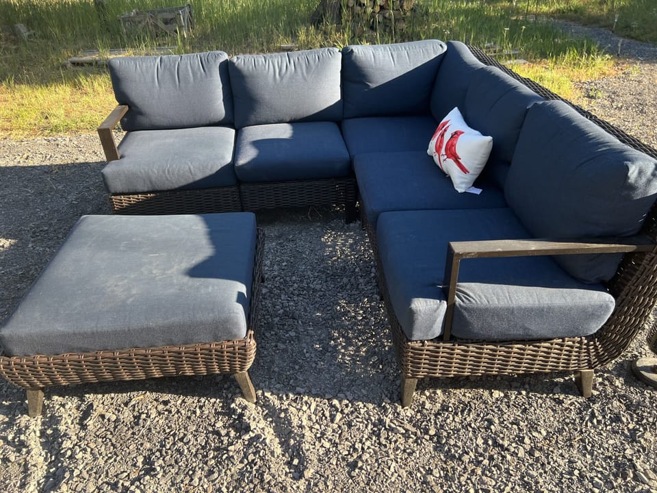The fire pit area is our 2nd outdoor space, perfectly situated.
