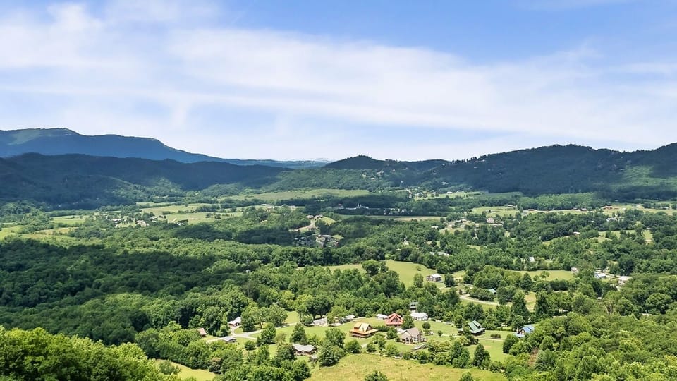 View of Beautiful Wares Valley below