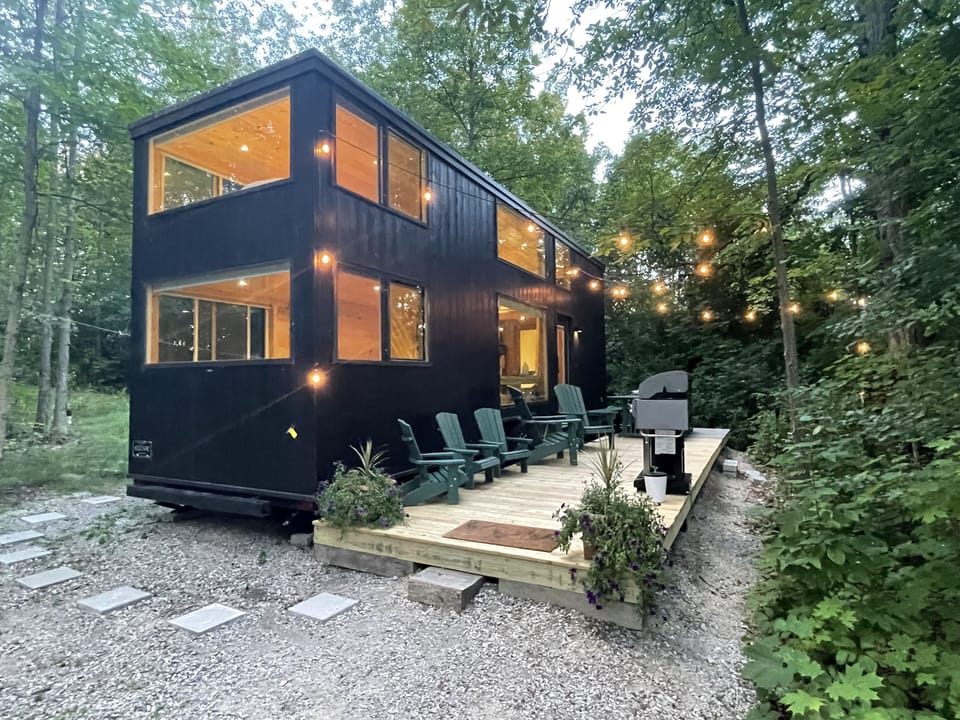 Welcome to our large "tiny house" on the shores of Lake Champlain!