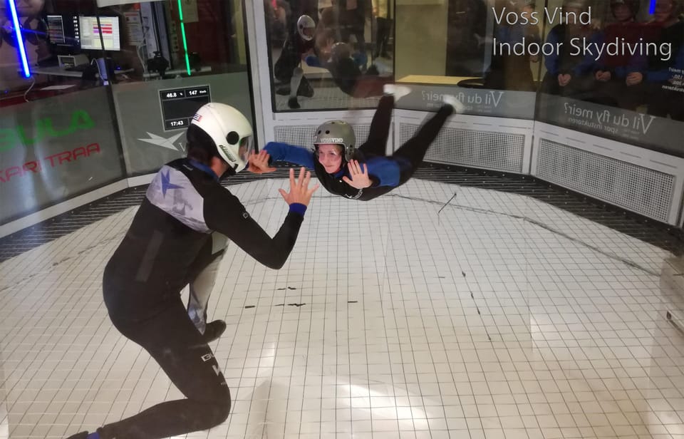 Indoor skydiving centre only 3km from the cabin