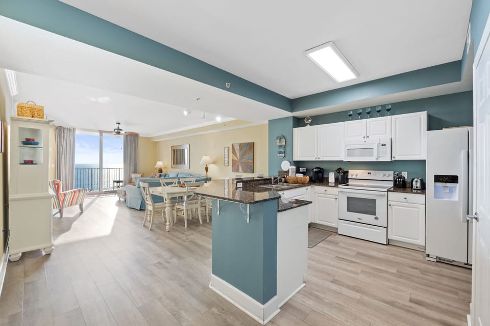 Full Size Kitchen with Bar Seating