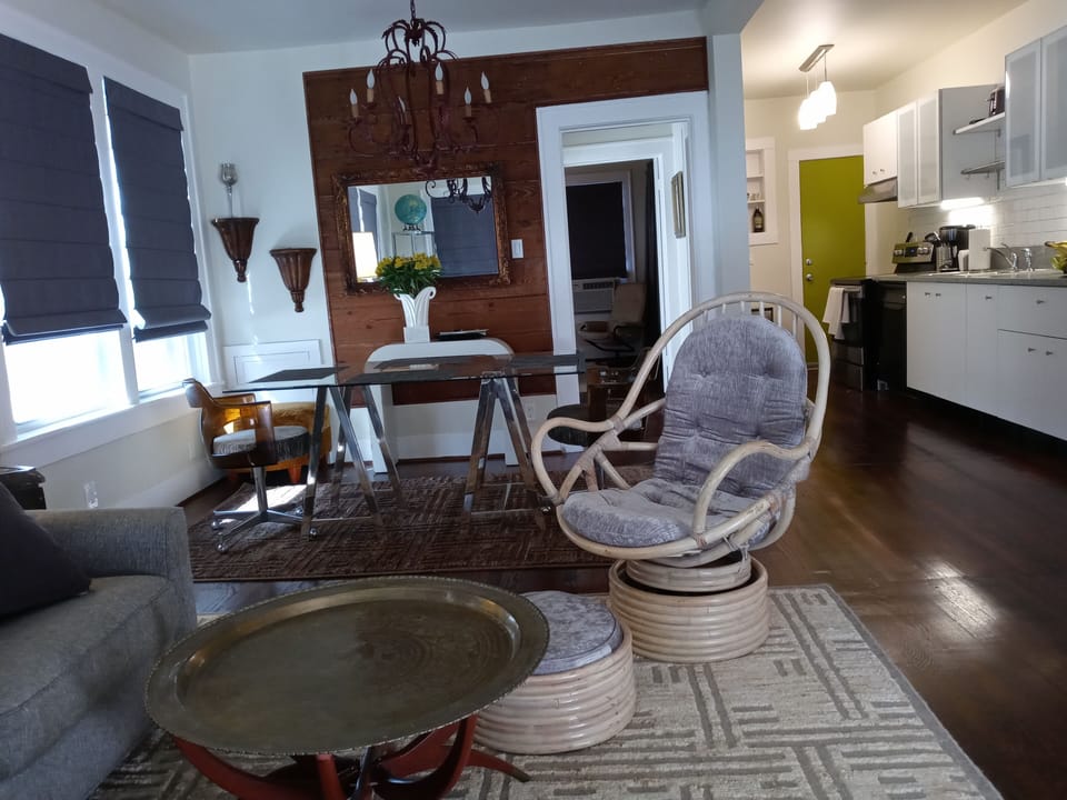 View to the rear of the apartment 