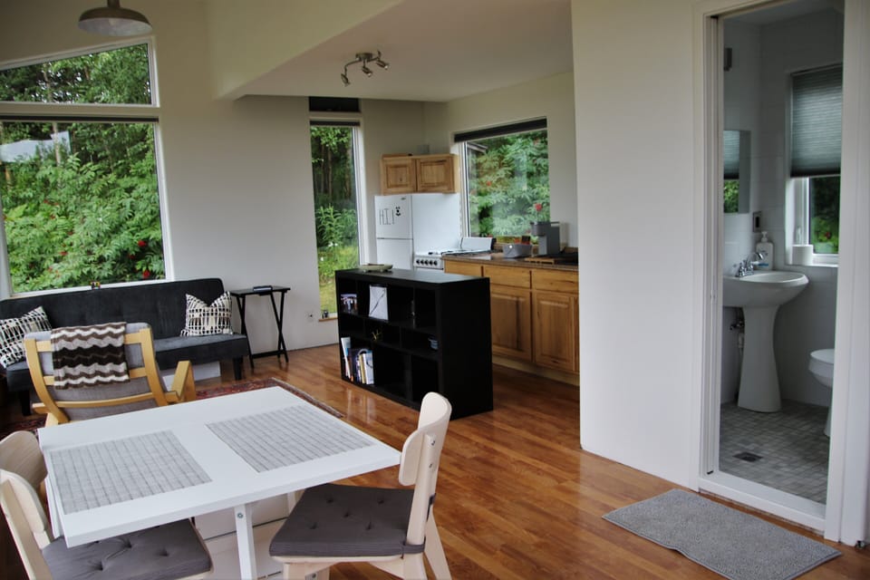 The view inside from the front door.



