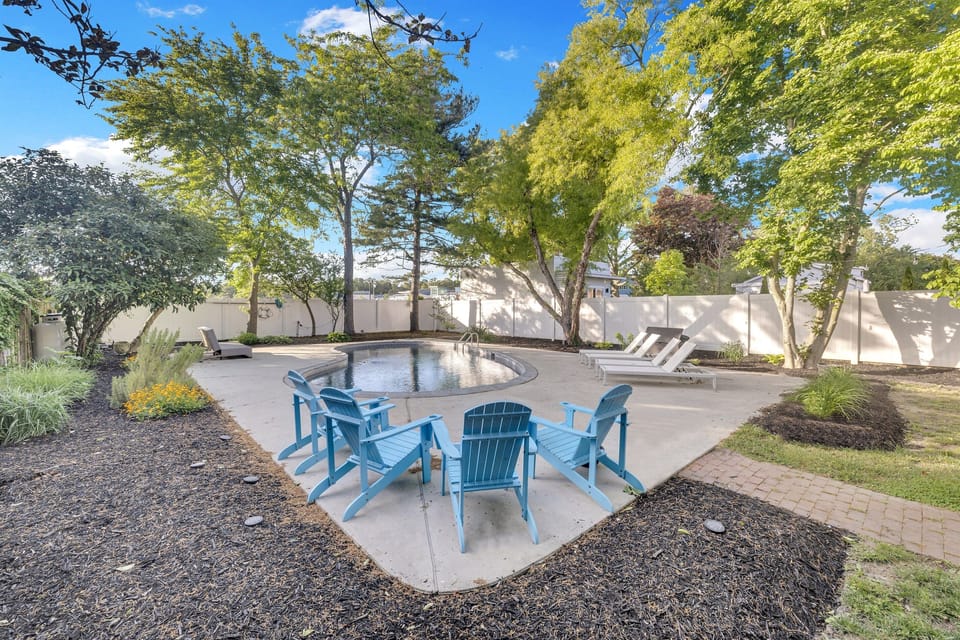 backyard with pool